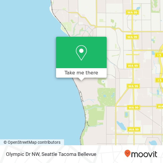 Olympic Dr NW, Shoreline, WA 98177 map