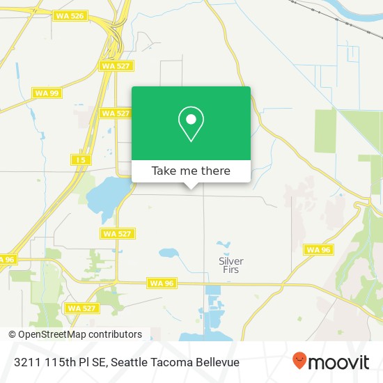 Mapa de 3211 115th Pl SE, Everett, WA 98208