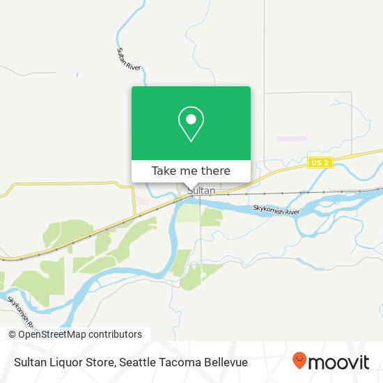 Mapa de Sultan Liquor Store, 303 Stevens Ave