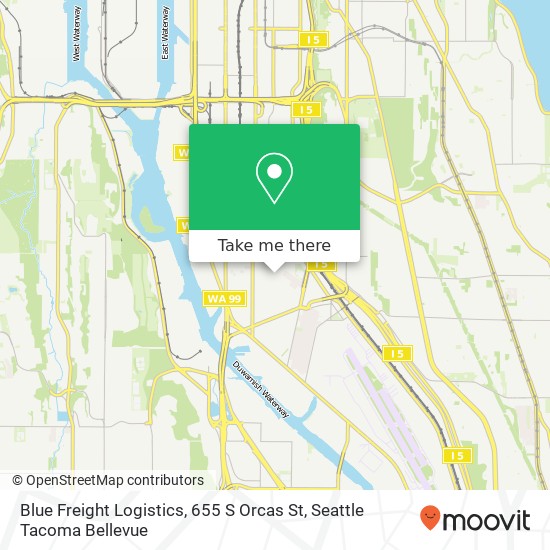 Blue Freight Logistics, 655 S Orcas St map