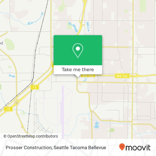 Mapa de Prosser Construction, 11105 Steele St S