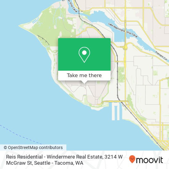 Mapa de Reis Residential - Windermere Real Estate, 3214 W McGraw St