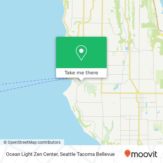 Mapa de Ocean Light Zen Center, 9131 California Ave SW