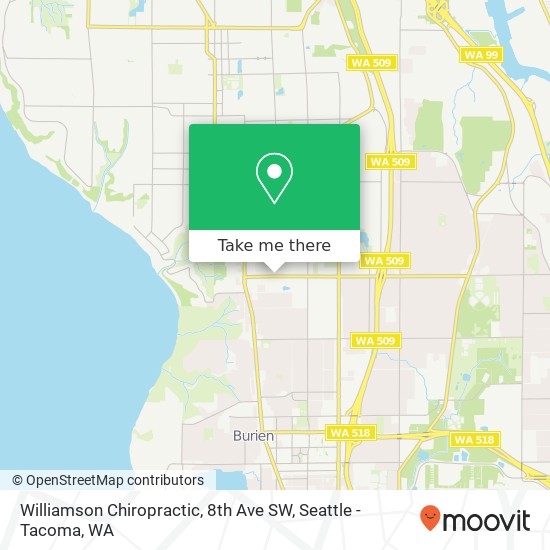 Mapa de Williamson Chiropractic, 8th Ave SW