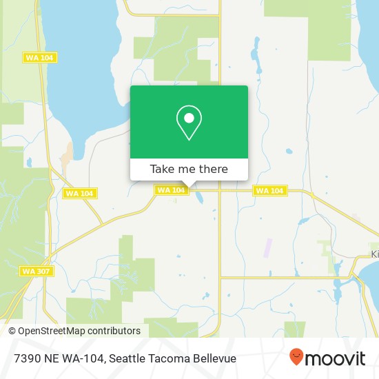 Mapa de 7390 NE WA-104, Kingston, WA 98346