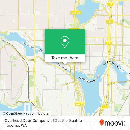 Overhead Door Company of Seattle map