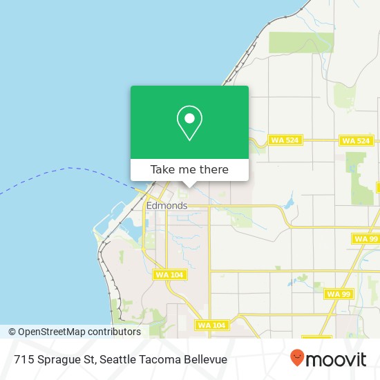 Mapa de 715 Sprague St, Edmonds, WA 98020