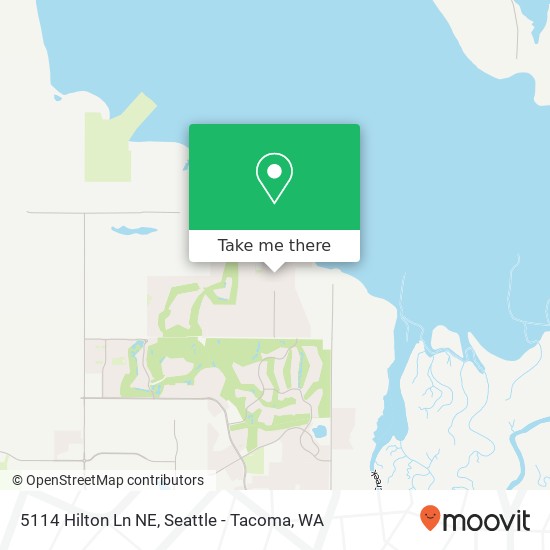 Mapa de 5114 Hilton Ln NE, Olympia, WA 98516