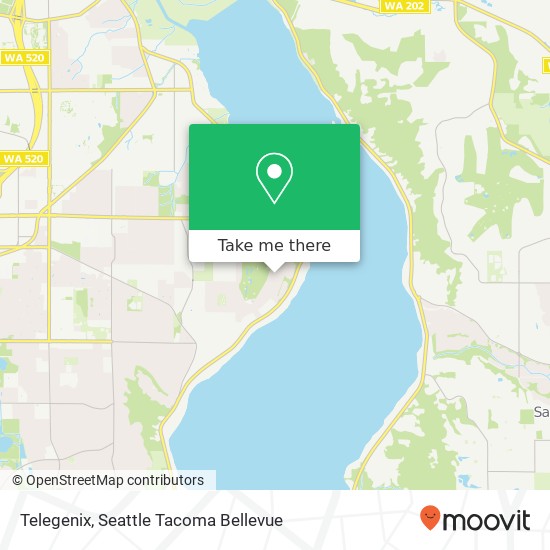 Mapa de Telegenix, 1628 184th Ave NE