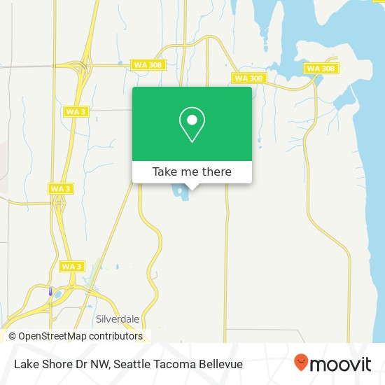 Mapa de Lake Shore Dr NW, Poulsbo, WA 98370