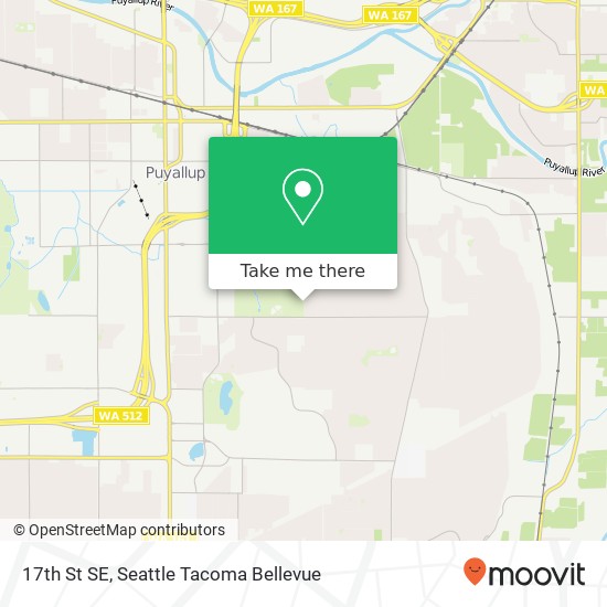 Mapa de 17th St SE, Puyallup, WA 98372