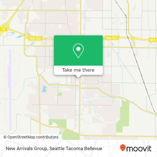 Mapa de New Arrivals Group, 12602 Pacific Ave S