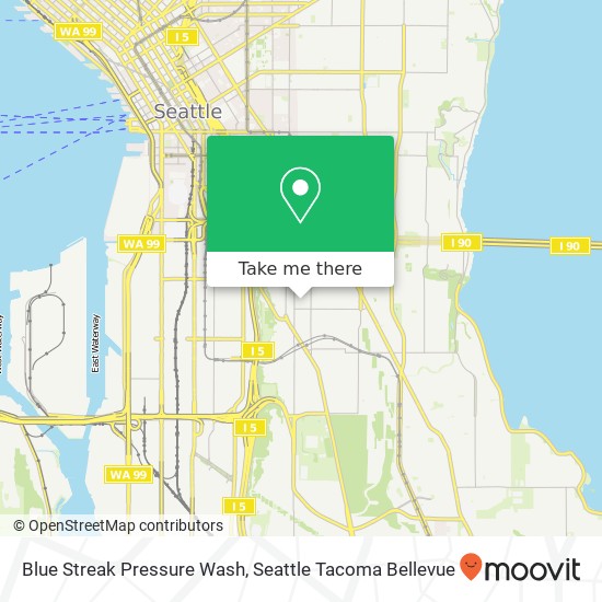 Mapa de Blue Streak Pressure Wash, 16th Ave S