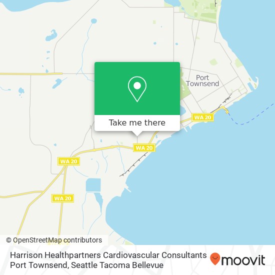 Mapa de Harrison Healthpartners Cardiovascular Consultants Port Townsend, 834 Sheridan St