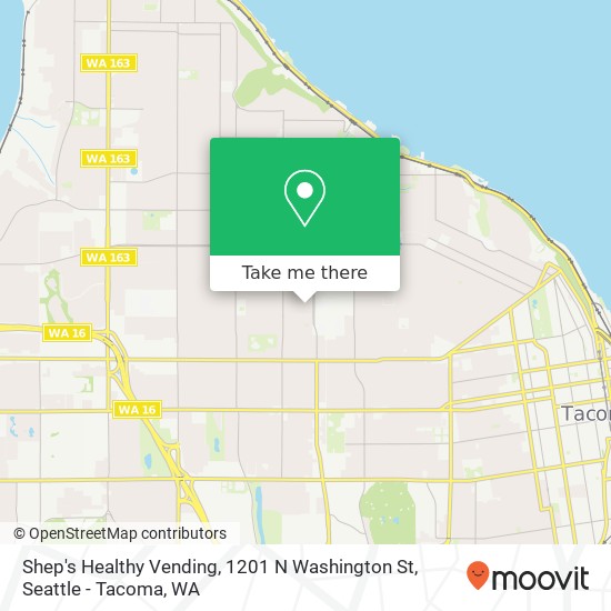 Mapa de Shep's Healthy Vending, 1201 N Washington St