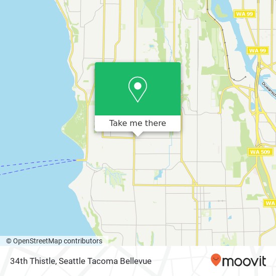 Mapa de 34th Thistle, Seattle, WA 98126