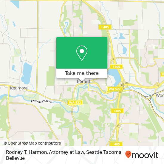 Rodney T. Harmon, Attorney at Law, Bothell Way NE map