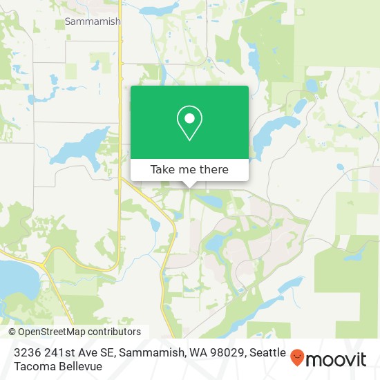 Mapa de 3236 241st Ave SE, Sammamish, WA 98029