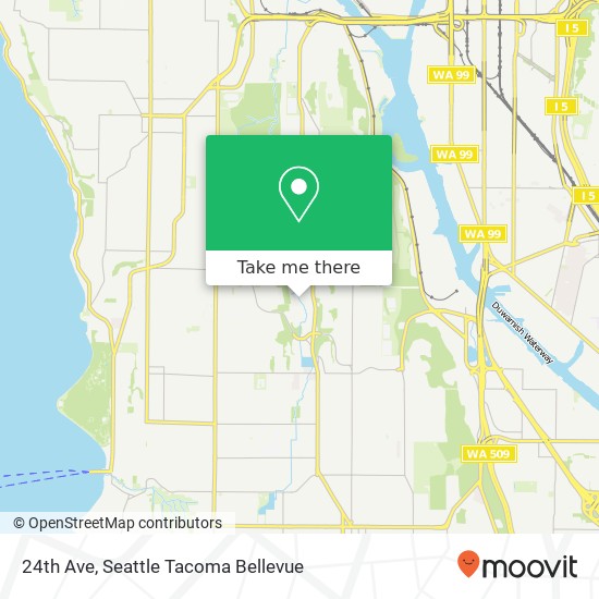 Mapa de 24th Ave, Seattle, WA 98106