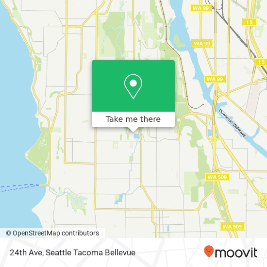 Mapa de 24th Ave, Seattle, WA 98106