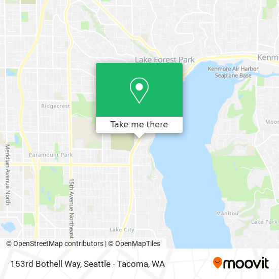 153rd Bothell Way map