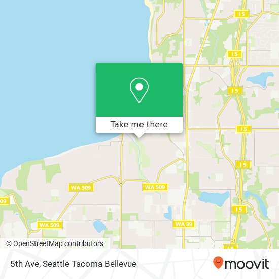 Mapa de 5th Ave, Federal Way, WA 98003