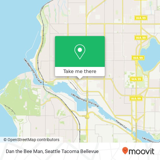 Mapa de Dan the Bee Man, Seattle, WA 98107