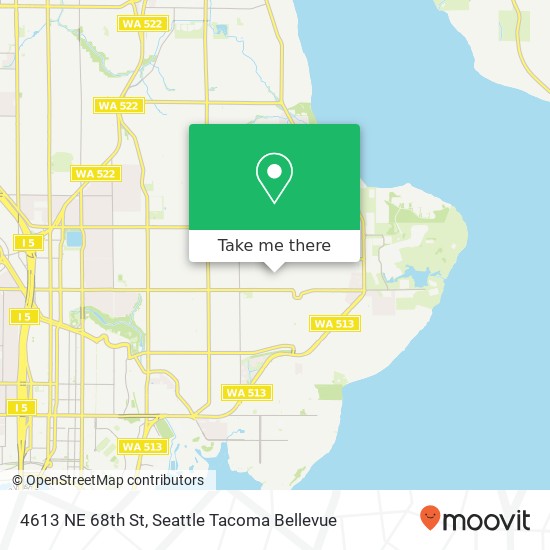 Mapa de 4613 NE 68th St, Seattle, WA 98115