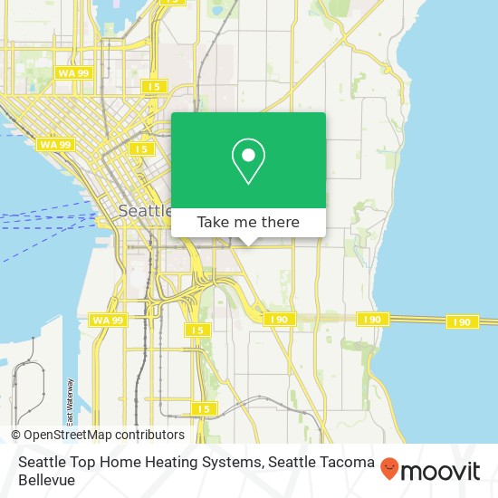 Seattle Top Home Heating Systems, 1621 S Jackson St map