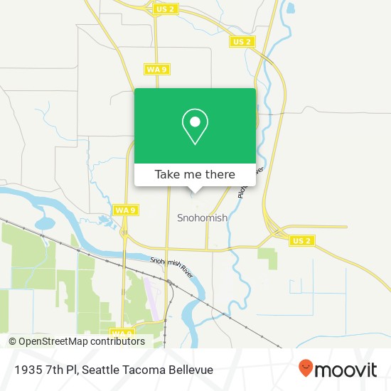 Mapa de 1935 7th Pl, Snohomish, WA 98290