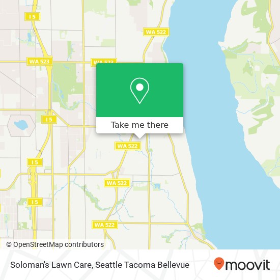 Mapa de Soloman's Lawn Care, 12022 32nd Ave NE