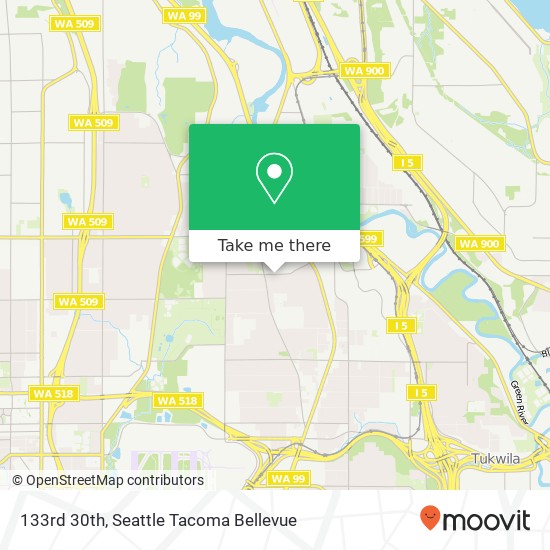 133rd 30th, Tukwila, WA 98168 map