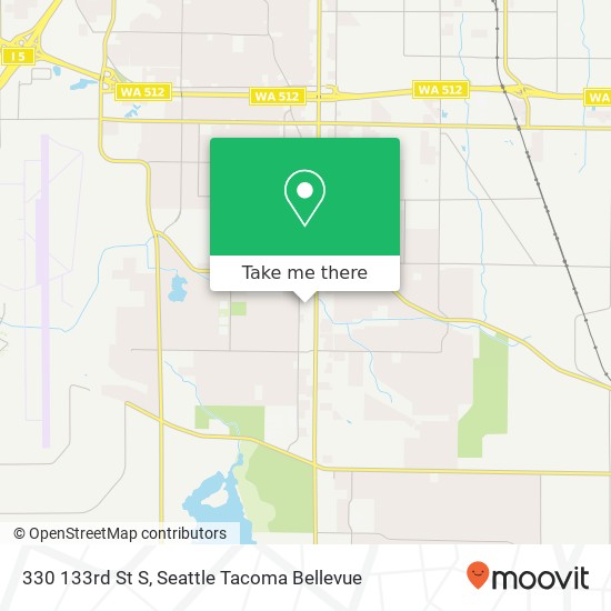 Mapa de 330 133rd St S, Tacoma, WA 98444