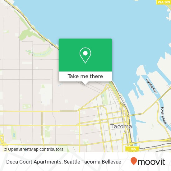 Deca Court Apartments, 711 N I St map