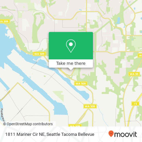 1811 Mariner Cir NE, Tacoma, WA 98422 map