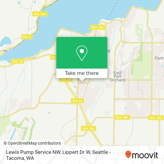 Mapa de Lewis Pump Service NW, Lippert Dr W