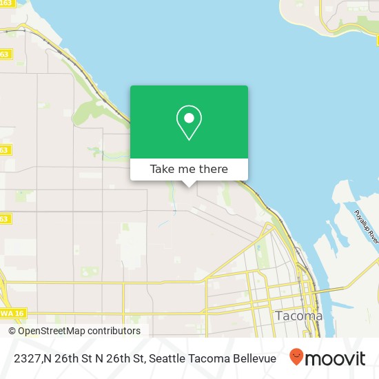 Mapa de 2327,N 26th St N 26th St, Tacoma, WA 98403