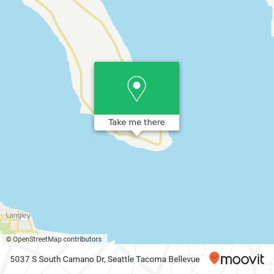 Mapa de 5037 S South Camano Dr, Camano Island, WA 98282