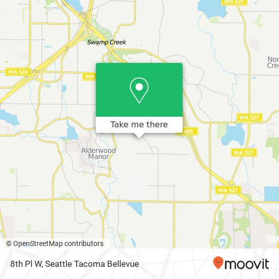 Mapa de 8th Pl W, Lynnwood, WA 98036