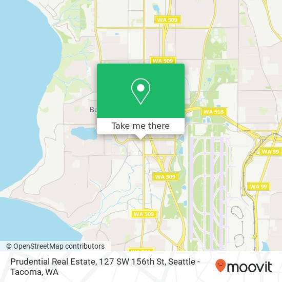 Prudential Real Estate, 127 SW 156th St map