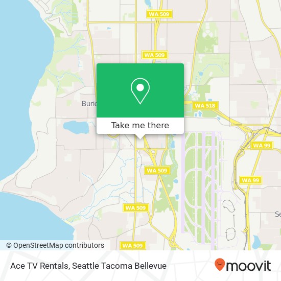 Mapa de Ace TV Rentals, 15720 1st Ave S