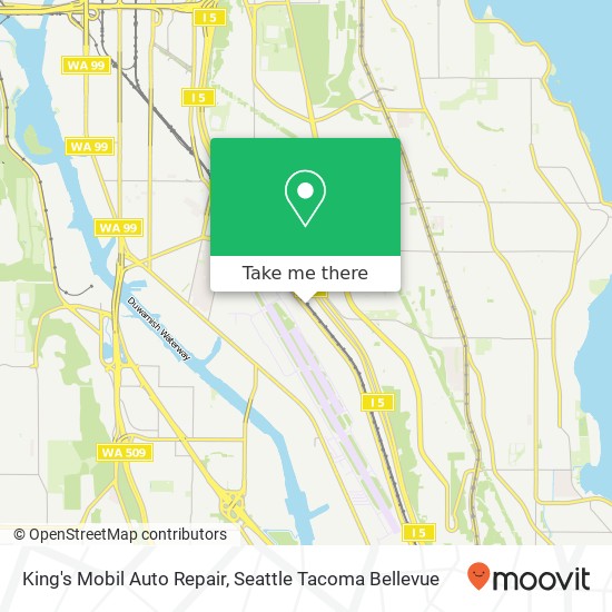 Mapa de King's Mobil Auto Repair, Airport Way S