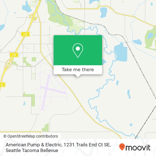 Mapa de American Pump & Electric, 1231 Trails End Ct SE