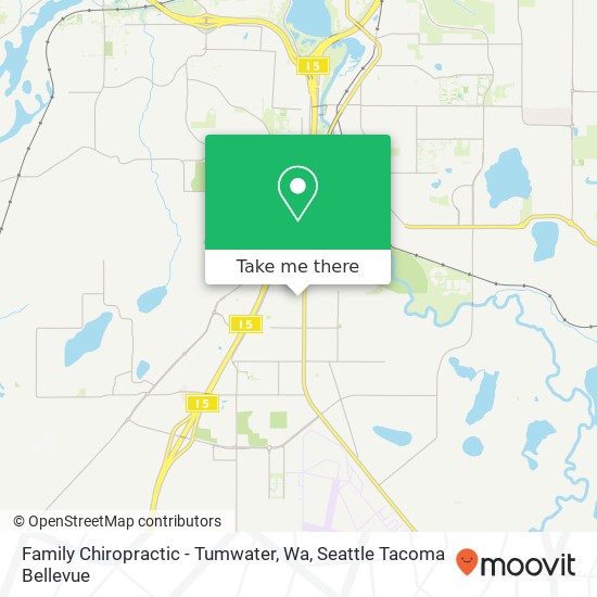 Family Chiropractic - Tumwater, Wa, 204 Pinehurst Dr SW map