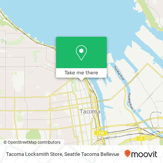Mapa de Tacoma Locksmith Store, 229 St Helens Ave