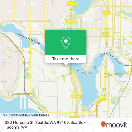 Mapa de 320 Florentia St, Seattle, WA 98109