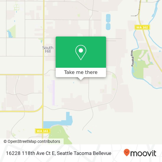 Mapa de 16228 118th Ave Ct E, Puyallup, WA 98374