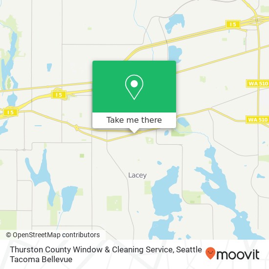 Thurston County Window & Cleaning Service map