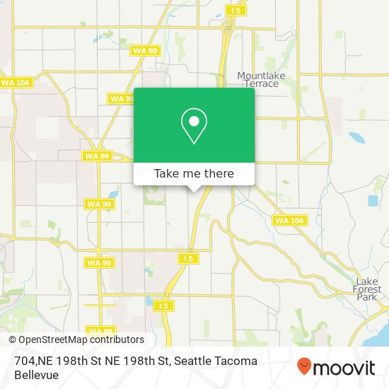 Mapa de 704,NE 198th St NE 198th St, Shoreline, WA 98155