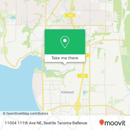 Mapa de 11004 111th Ave NE, Kirkland, WA 98033